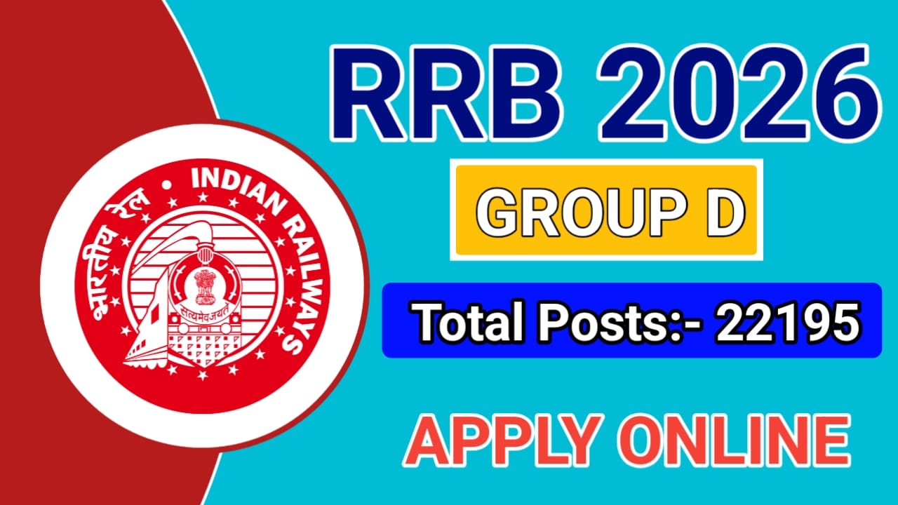 RRB Group D Recruitment 2026 Apply Online For 22195 Level -1 Post - Eligibility, Notification, Salary & Selection Process